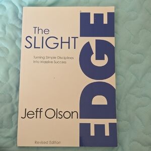 The Slight Edge by Jeff Olson - White & Blue Paperback